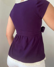Load image into Gallery viewer, Hattie babydoll short sleeve (Deep purple)