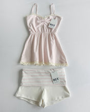 Load image into Gallery viewer, Ramona striped babydoll cami (Baby pink/White)