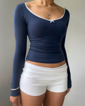 Load image into Gallery viewer, Dylan long sleeve top (Navy)