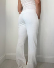 Load image into Gallery viewer, Rhinestone flare pants (White)
