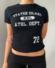 Load image into Gallery viewer, Staten Island Athl. Dept. baby tee (full length)