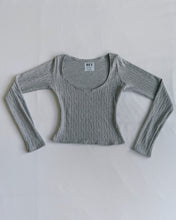 Load image into Gallery viewer, Becca scoop long sleeve (Gray)