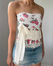 Load image into Gallery viewer, Pia floral ruffle tube top