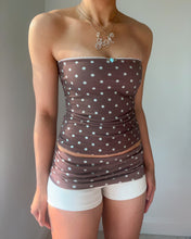 Load image into Gallery viewer, Julissa polka dot cotton foldover shorts (Mint/Chocolate)