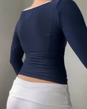 Load image into Gallery viewer, Dylan long sleeve top (Navy)