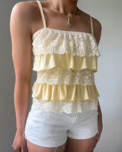 Load image into Gallery viewer, Darcia lace ruffle cami (Butter yellow)