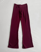 Load image into Gallery viewer, Rhinestone flare pants (Burgundy)