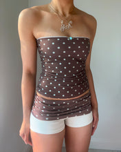 Load image into Gallery viewer, Handmade Julissa polka dot set (Mint/Chocolate)