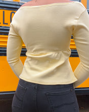 Load image into Gallery viewer, Tate long sleeve babydoll top (Butter yellow)