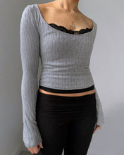 Load image into Gallery viewer, Becca scoop long sleeve (Gray)