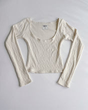Load image into Gallery viewer, Becca scoop long sleeve (Cream)