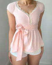 Load image into Gallery viewer, Hattie babydoll short sleeve (Baby pink)