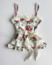 Load image into Gallery viewer, Floral lace ruffle cami (XXS/XS)