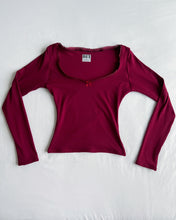 Load image into Gallery viewer, Alice long sleeve (Burgundy)