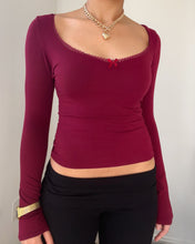 Load image into Gallery viewer, Alice long sleeve (Burgundy)