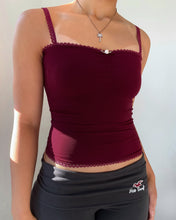 Load image into Gallery viewer, Dark cherry cami