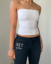 Load image into Gallery viewer, Rhinestone flare pants (Navy)