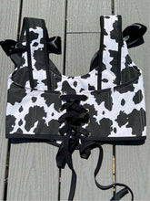 Load image into Gallery viewer, Cowgirl corset (Black ribbon)