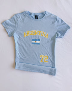 Argentina baby tee (full length)