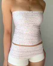 Load image into Gallery viewer, Birthday girl tube top (Baby pink, White)
