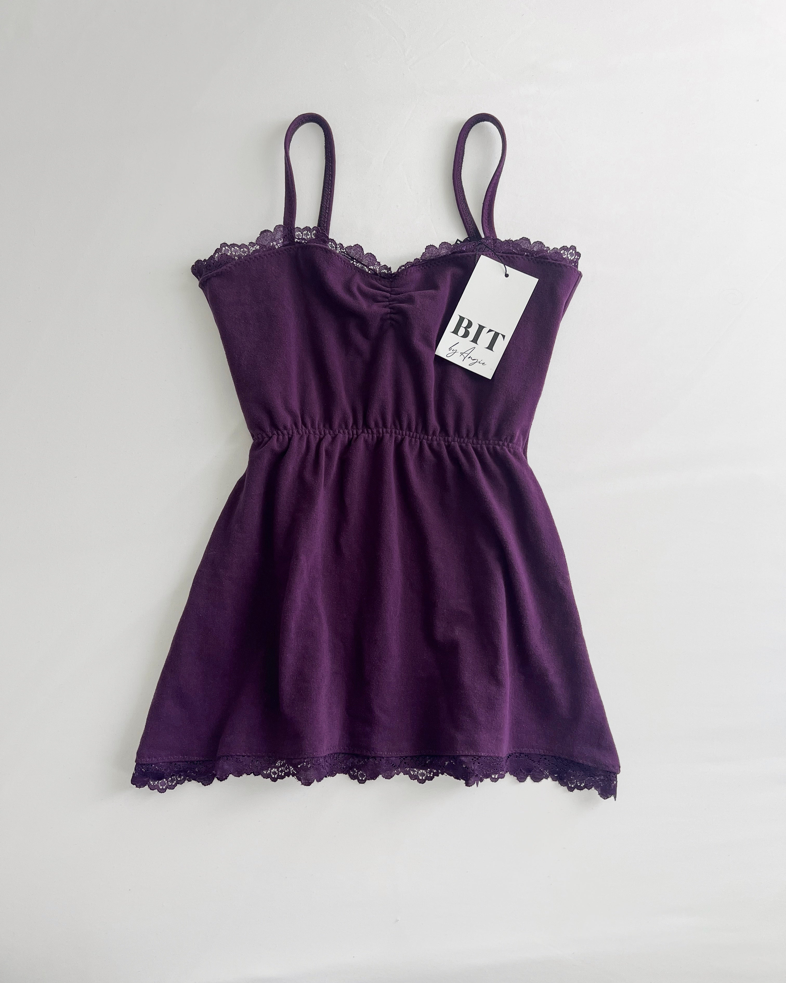 dark purple babydoll dress Girls: The Stephanie Plum Purple Eyelet Babydoll Dress, (6/7) - The Mint Julep Boutique