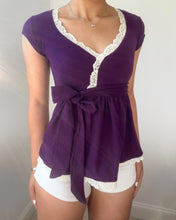 Load image into Gallery viewer, Hattie babydoll short sleeve (Deep purple)
