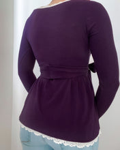 Load image into Gallery viewer, Hattie babydoll long sleeve (Deep purple)
