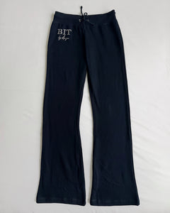 Rhinestone flare pants (Navy)