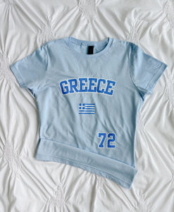Greece baby tee (full length)