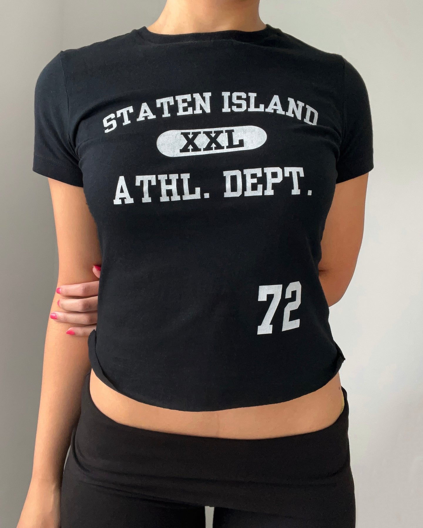 Staten Island Athl. Dept. baby tee (full length)