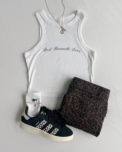 Best brunette ever tank (White)