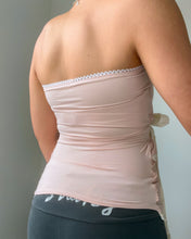 Load image into Gallery viewer, Ballet slipper pink ruffle tube top (S/M)
