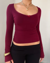 Load image into Gallery viewer, Alice long sleeve (Burgundy)
