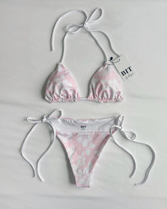 Luna hibiscus bikini bottoms (Petal pink)