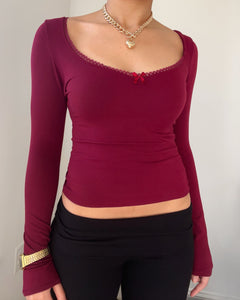 Alice long sleeve (Burgundy)