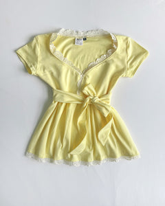 Hattie babydoll short sleeve (Light yellow)