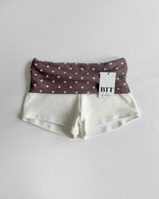 Load image into Gallery viewer, Julissa polka dot cotton foldover shorts (Mint/Chocolate)
