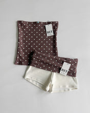 Load image into Gallery viewer, Handmade Julissa polka dot set (Mint/Chocolate)

