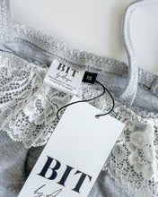 Load image into Gallery viewer, Misha cotton lace ruffle cami (Heather gray)
