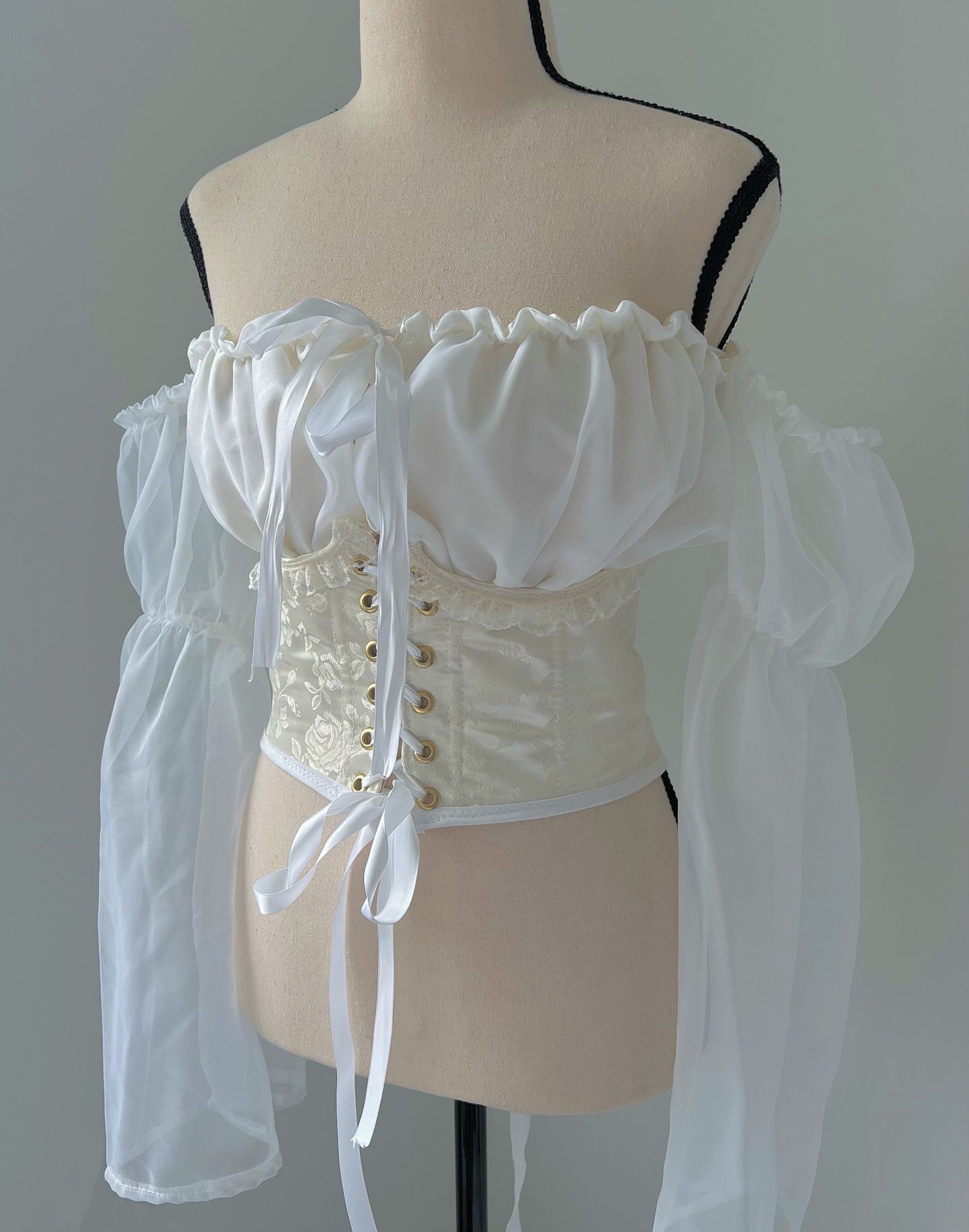 Marie corset with built-in blouse